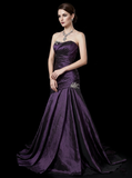 tulle long A line prom dress A line evening gown