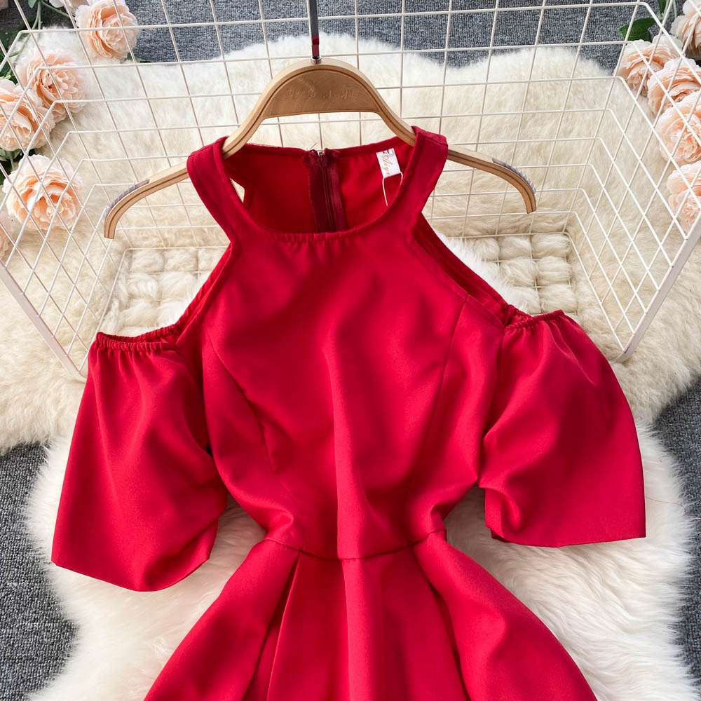 Simple A Line Off Shoulder Dress Fashion Dress HZ1023