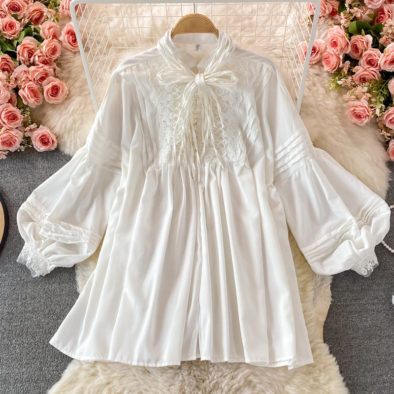 Sweet Lace Long Sleeve Dress Fashion Dress HZ1023