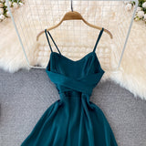Cute Satin Short Dress A Line Fashion Dress HZ1023
