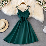 Cute V Neck Short Dress A Line Fashion Dress HZ1023