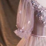 Cute lace long ball gown dress formal dress HZ1023