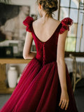 CUTE A LINE SHORT PROM DRESS CUTE EVENING DRESS HZ1023