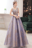 Stylish v neck tulle sequins long ball gown dress HZ1023