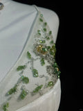 Light Green Spring Summer New Style Retro Fashion Elegant Exquisite Rhinestone Beads Floral Short Tulle Homecoming Dress Birthday Party Dress Prom Dress Evening Dress Prom Dress HZ1023