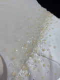 White pure simple beautiful sparkling fashion elegant exquisite rhinestone short mini backless floor length tulle homecoming prom dress evening dress party dress prom dress HZ1023