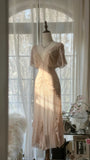 Light Pink Romantic Gorgeous Exquisite Elegant Beaded Long Chiffon Evening Dress Prom Dress Prom Dress Birthday Vacation Party Dress HZ1023