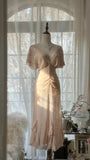 Light Pink Romantic Gorgeous Exquisite Elegant Beaded Long Chiffon Evening Dress Prom Dress Prom Dress Birthday Vacation Party Dress HZ1023
