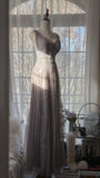 Gray Purple Romantic Fashion Elegant Exquisite Lace Floral Applique Long Tulle Fairy Ball Gown Evening Dress Birthday/Wedding Guest/Holiday Party Dress Prom Dress Valentine's Day Date Dress Bridesmaid Dress HZ1023