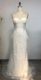 White Prom dress wedding reception dress lace evening dress HZ1023