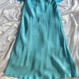 Blue fashion elegant spaghetti straps long chiffon elegant ball gown evening dress party dress HZ1023