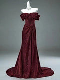 Purple Elegant Fashionable Elegant Exquisite Texture Long Satin Floor-length Prom Dress Evening Dress Princess Graduation Dress Adult Ceremony Dress HZ1023