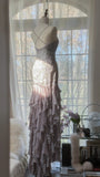 Purple Romantic Gorgeous Exquisite Elegant Beaded Lace Long Chiffon Evening Gown Ball Gown Prom Dress Birthday Holiday Party Dress HZ1023