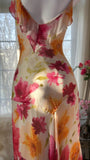 Colorful Romantic Floral Elegant Fashion Exquisite Beaded Long Chiffon Ball Dress Evening Dress Party Dress Valentine's Day Date Dress Wedding Guest Dress HZ1023