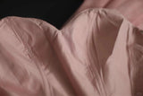 Pink elegant unique long tulle bias cut irregular pleated fishtail ball gown dinner party evening dress wedding adult ceremony birthday party HZ1023