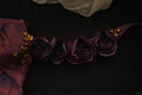 Symphony Purple Fashion Sexy Handmade Rose Flower Short Taffeta Satin Homecoming Dress Birthday Party Dress Cocktail Party Dress Evening Dress Retro Princess Dress Wedding Adult Ceremony Birthday Party HZ1023