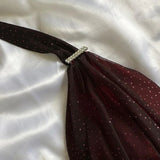 Burgundy red/indigo/navy blue shiny elegant strappy long tulle ball gown evening dress birthday party dress HZ1023