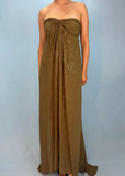 Matcha Green Sweet Exquisite Beading Long Chiffon Elegant Floor Length Ball Gown Evening Gown Party Dress Prom Dress HZ1023