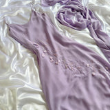 Purple fashion classy pretty exquisite beaded long chiffon ruffled ball gown evening dress party dress HZ1023