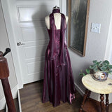 Purple Elegant Vintage Fashion Long Tulle Prom Dress Evening Gown Party Dress HZ1023