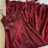 Burgundy Vintage Shiny Fashion Stunning Elegant Long Chiffon Tulle Cute Sweet Prom Dress Evening Gown Birthday Party Dress Prom Dress Graduation Dress HZ1023