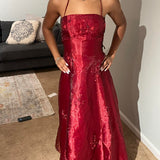 Burgundy Elegant Vintage Fashion Exquisite Beaded Long Tulle Ball Gown Evening Dress Party Dress Prom Dress HZ1023