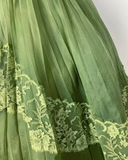 Green sweet and cute exquisite lace long tulle prom dress evening dress birthday party dress homecoming dress HZ1023