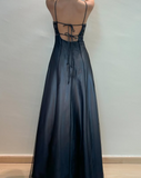 Silver Black Delicate Beaded Long Tulle Elegant Ball Gown Evening Dress Formal Birthday Party Dress Prom Dress HZ1023