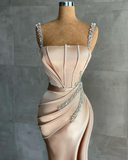 Starps Mermaid Appliques Bead Prom Dress HZ1023