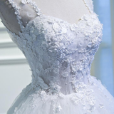 White lace tulle long prom dress cocktail dress HZ1023
