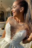 Sexy Ivory A-line Satin Party Dress HZ1023