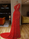 Sexy Slanted Shoulder Bronzing Slim Dress HZ1023