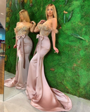 Gorgeous Mermaid Crystals Prom Dress HZ1023