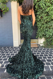 Mermaid Fuchsia Sequins Long Formal Dress HZ1023