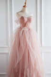 Peach Ball Gown with Off the Shoulder Top HZ1023