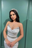 Glamorous Sweetheart Mermaid Evening Dress Slit Long With Sequins HZ1023