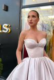 Classy Sweetheart Short Prom Dress Pockets With Sequins HZ1023