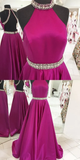 Prom Dress For Teens Halter Neckline, Prom Dresses, Graduation School Party Gown HZ1023