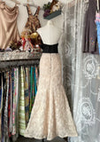 Black Pink Fashion Off Shoulder Exquisite Lace Long Prom Dress Evening Dress Party Dress HZ1023
