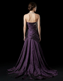 tulle long A line prom dress A line evening gown