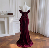 Vintage-Inspired Burgundy Halter Midi Dress with Intricate Beading and Ruffles