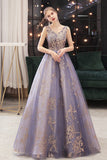Stylish v neck tulle sequins long ball gown dress HZ1023