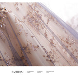 Stylish tulle sequins long prom dress formal dress HZ1023