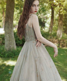 Stylish tulle long prom dress evening dress HZ1023