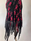 Black gorgeous delicate Beads floral applique spaghetti straps long elegant tulle ball gown evening dress HZ1023