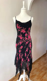Black gorgeous delicate Beads floral applique spaghetti straps long elegant tulle ball gown evening dress HZ1023