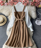 A line patchwork dress HZ1023