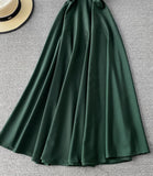 Simple A line v neck dress fashion dress HZ1023
