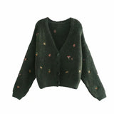 Simple and versatile aging Knitted Top Pullover HZ1023