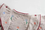Embroidered layered decorative sweater design sweater coat HZ1023